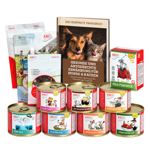Hund Hundefutter Nassfutter Hunde-Schnupperpaket 200g 1 Set mit verschiedenen Sorten / Flocken / Testpackungen -1- Anifit