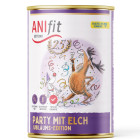 Hund Hundefutter Nassfutter Party mit Elch 400g 6 Stück -1- Anifit